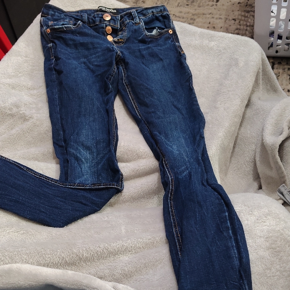 Fashion Nova Dark Blue Skinny Jeans